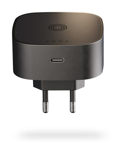 ZENS WIRELESS CHARGING ADAPTER EU TYPE C + 18W USB-C-BLACK