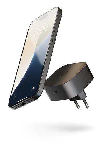 ZENS WIRELESS CHARGING ADAPTER EU TYPE C + 18W USB-C-BLACK