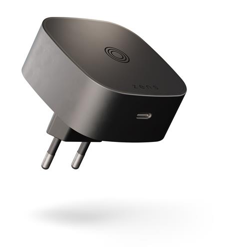 ZENS WIRELESS CHARGING ADAPTER EU TYPE C + 18W USB-C-BLACK