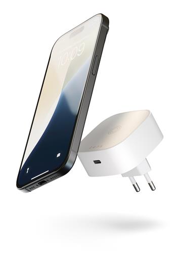 ZENS WIRELESS CHARGING ADAPTER EU TYPE C + 18W USB-C-WHITE