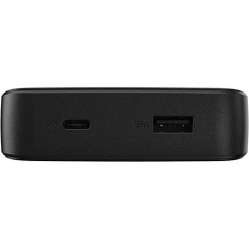 POWER BANK 20K MAH USB A AND C 18W USB-PD - black