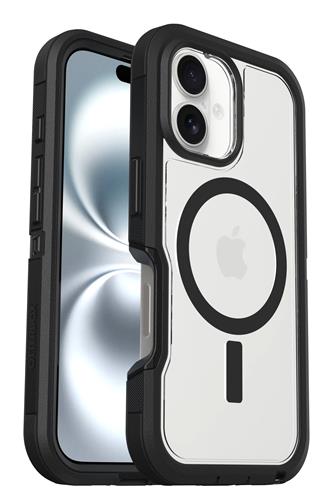 OB DEFENDER XT CLEAR APPLE IPHONE 16 DARK SIDE - CLEAR/BLAC