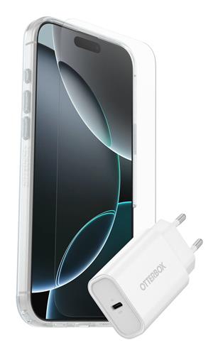 OB SYM CLEAR MAGSAFE/PREM GLASS EU USB-C Wall Charger 30W-white