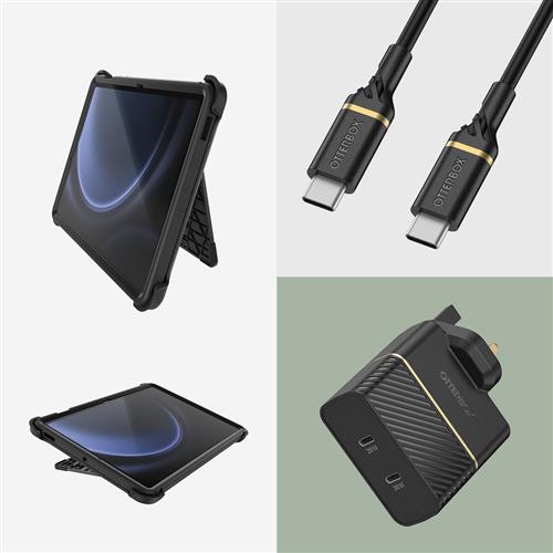 OB DEFENDER SAMSUNG TAB S10/S9 FE Black - ProPack