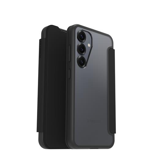 OB REACT FOLIO SAMSUNGGALAXYS25 Black Crystal-clear/black-ProP