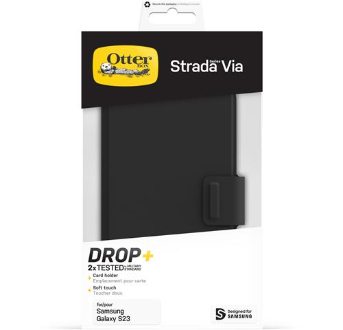 OTTERBOX STRADA VIA SAMSUNG Galaxy S23 Black Night - black
