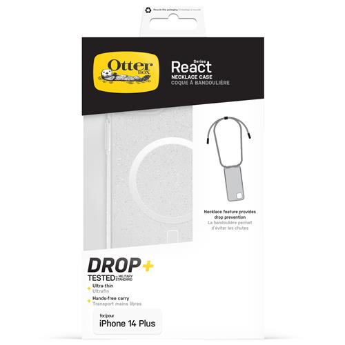 REACT NECKLACE CASE MAGSAFE APPLE IPHONE 14 PLUS STARDUST -