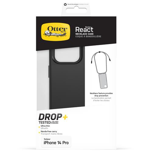 REACT NECKLACE CASE MAGSAFE APPLE IPHONE 14 PRO - BLACK