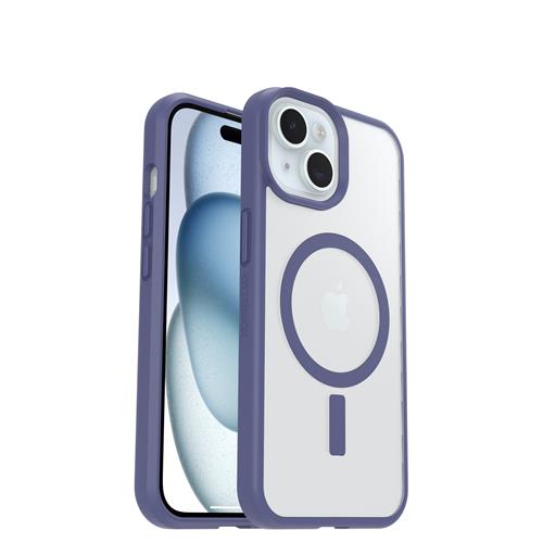 OB REACT MAGSAFE APPLE IPHONE 16e/15/14/13S Cad-clear/purp-PrP