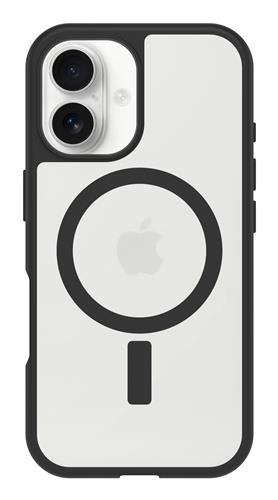 OB REACT MAGSAFE APPLE IPHONE16 Black Crystal clear/blackProPack