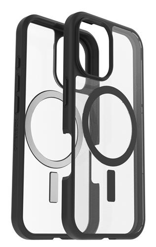 OB REACT MAGSAFE APPLE IPHONE16 Black Crystal clear/blackProPack