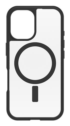 OB REACT MAGSAFE APPLE IPHONE16 Black Crystal clear/blackProPack
