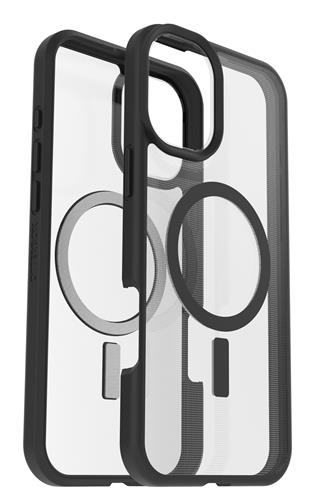 OB REACT MAGSAFE APPLE IPHONE16 Plus BlackCryst-clear/black-ProP