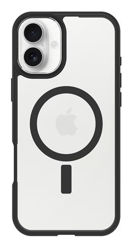 OB REACT MAGSAFE APPLE IPHONE16 Plus BlackCryst-clear/black-ProP
