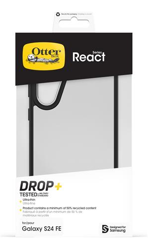 OB REACT SAMSUNG GALAXY S24 FE Black Crystal-clear/black