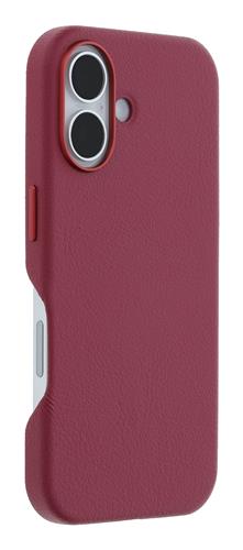 OB SYM CACTUS LEATHER APPLE iPhone 16 Maroon Bells - red