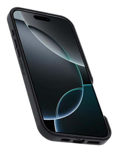 OB SYM CACTUS LEATHER APPLE iPhone 16 Pro Max Noir Ash-black