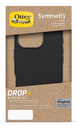 OB SYM CACTUS LEATHER APPLE iPhone 16 Pro Noir Ash - black