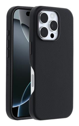 OB SYM CACTUS LEATHER APPLE iPhone 16 Pro Noir Ash - black