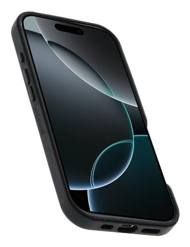 OB SYM CACTUS LEATHER APPLE iPhone 16 Pro Noir Ash - black