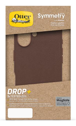 OB SYM CACTUS LEATHER APPLE iPhone 16 Rich Adobe - brown