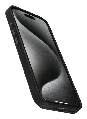 OB SYMMETRY APPLE IPHONE 15PRO Cactus Leather Noir Ash black