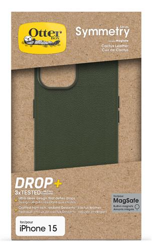 OB SYMMETRY CACTUS LEATHER Apple iPhone 15 Cactus Groove gr
