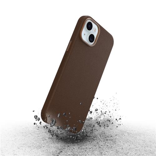 OB SYMMETRY CACTUS LEATHER Apple iPhone 15 Plus Adobe brown