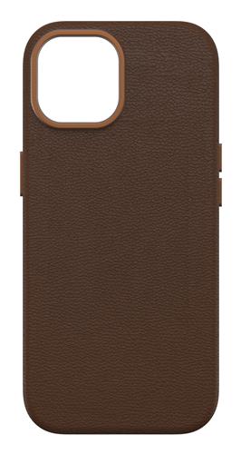 OB SYMMETRY CACTUS LEATHER Apple iPhone 15 Rich Adobe brown