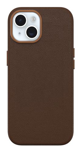 OB SYMMETRY CACTUS LEATHER Apple iPhone 15 Rich Adobe brown