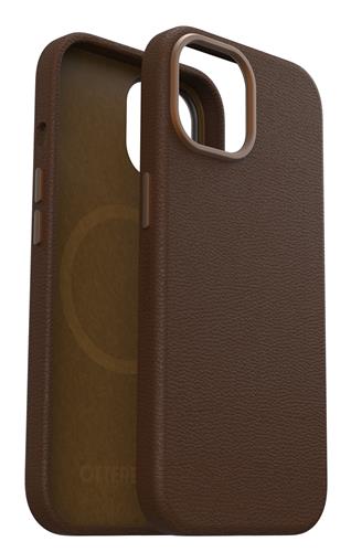 OB SYMMETRY CACTUS LEATHER Apple iPhone 15 Rich Adobe brown
