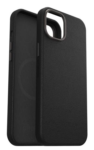 OB SYMMETRY CACTUS LEATHER Apple iPhone15 Plus Noir Ash BLK