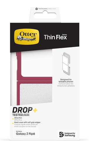 OB THIN FLEX GALAXY Z FLIP7 FE/Z Flip6 Berry Bliss red