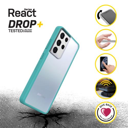 REACT GALAXY S21 ULTRA SEA SPRAY CLEAR/BLUE PROPACK BULK