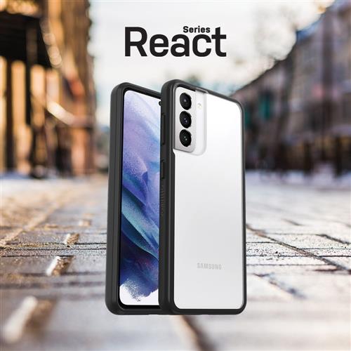 REACT GALAXY S21+ BLACK CRYSTAL CRYSTAL CLEAR/BLACK PROPACK BULK