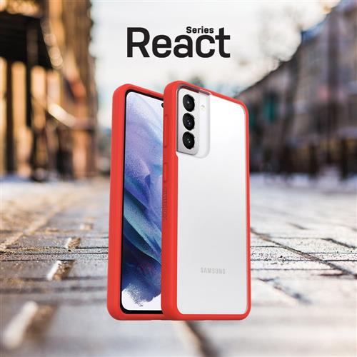 REACT GALAXY S21+ POWER RED RED CLEAR/RED PROPACK BULK