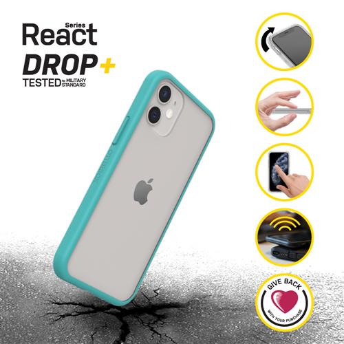 REACT IPHONE 12 MINI SEA SEA SPRAY-CLEAR/BLUE-PROPACK BUL