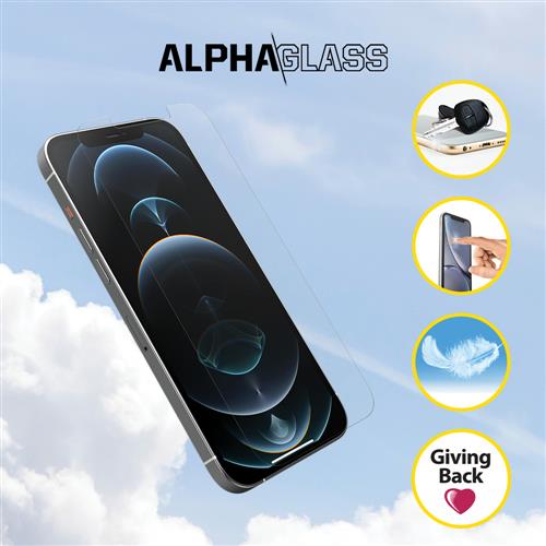 ALPHA GLASS IPHONE 12 PRO PRO MAX-CLEAR-PROPACK BULK