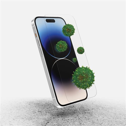 OB PREMIUM GLASS IPHONE 14 PRO ANTIMICROBIAL APPLE CLEAR