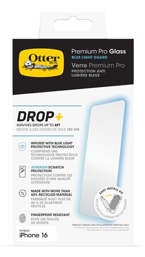 OB PREMIUMPRO GLASS BLUE LIGHT Apple iPhone 16 - clear