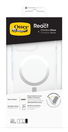 OB REACT MAGS+GLASS APPLE iPhone 16 Pro Max clear