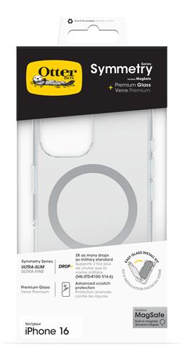 OB SYMM CLEAR MAGSAFE APPLE Prem Glass iPhone 16-clear