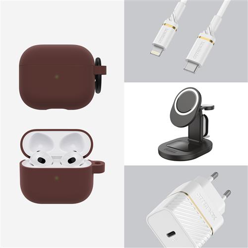 HEADPHONE CASE APPLE AIRPODS (3rd gen) Well Red - brown