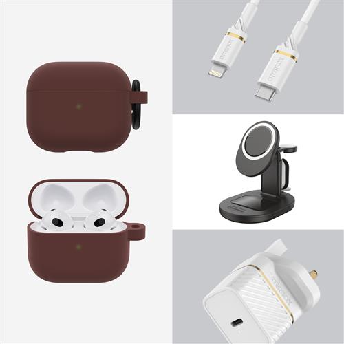 HEADPHONE CASE APPLE AIRPODS (3rd gen) Well Red - brown