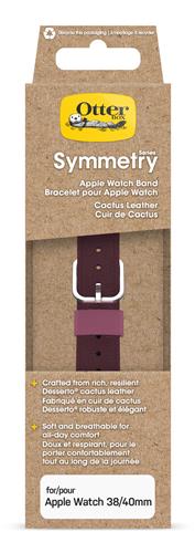OB CACTUS LTH W BAND APPLE WTCH 10-S 40/41/42mm MaroonBells-pink