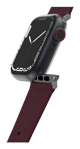 OB CACTUS LTH W BAND APPLE WTCH 10-S 40/41/42mm MaroonBells-pink