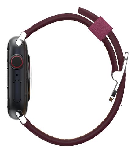 OB CACTUS LTH W BAND APPLE WTCH 10-S 40/41/42mm MaroonBells-pink