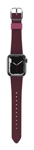 OB CACTUS LTH W BAND APPLE WTCH 10-S 40/41/42mm MaroonBells-pink