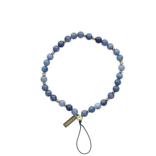 OB CASE ATTACH BEADED WRISTLET STRAP INDIGO LAGOON - BLUE