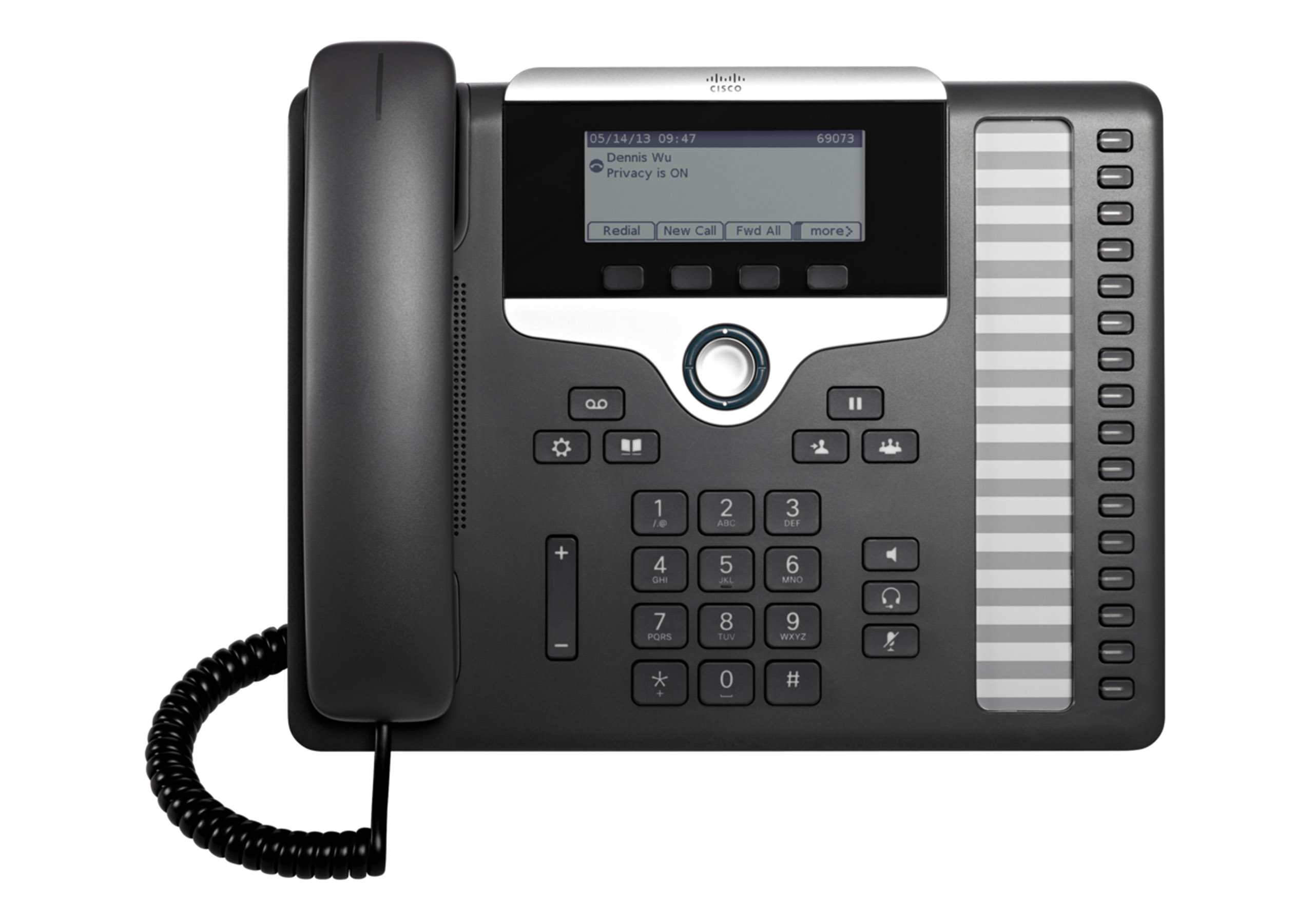 Cisco 7861 telefono IP Nero, Argento 16 linee LCD